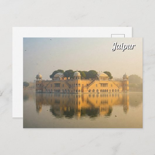Jaipur Jal Mahal Souvenir Briefkaart (Voorkant / Achterkant)