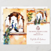 Jaipur paons programme des rituels mariages indien (Devant / Derrière)