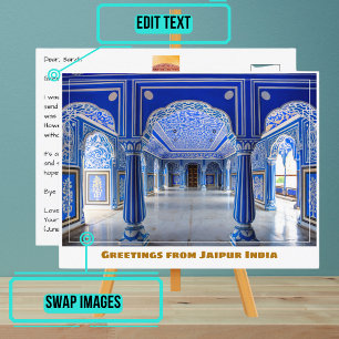 Jaipur Stad Plaats in Jaipur India Briefkaart