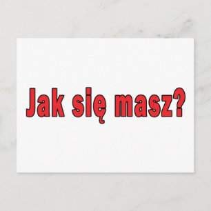 jak sie masz? - Hoe gaat het met u Briefkaart