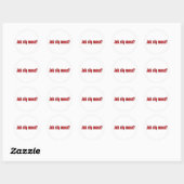 jak sie masz? - Hoe gaat het met u Ronde Sticker (Vel)