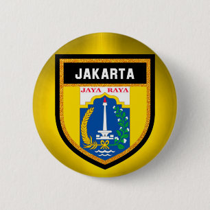 Jakarta Flag Ronde Button 5,7 Cm