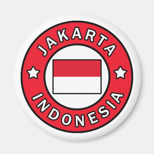 Jakarta Indonesië Magneet (Voorkant)