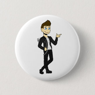 "Jake" coole vent in leren jas Ronde Button 5,7 Cm