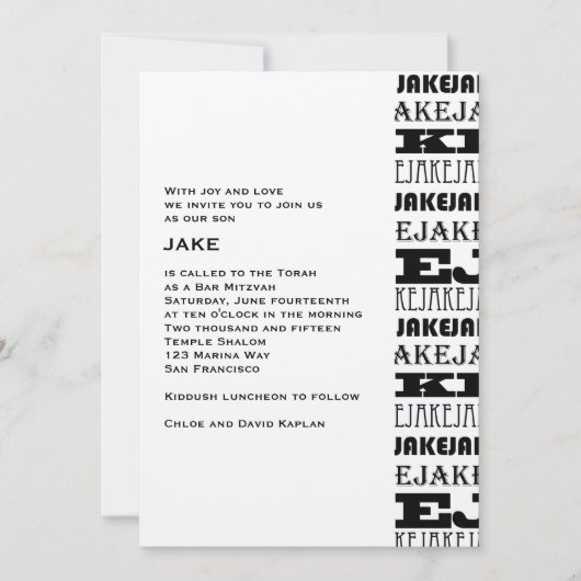 Jake Custom Kaart (Voorkant)