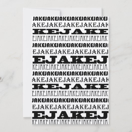 Jake Custom Kaart (Achterkant)
