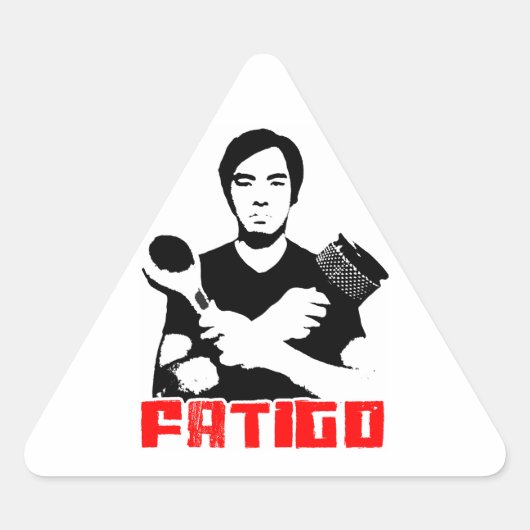 Jake Gewicht Promo Stickers! Driehoek Sticker (Voorkant)