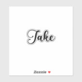 Jake Name - handgeschreven kalligrafie Sticker (Vel)