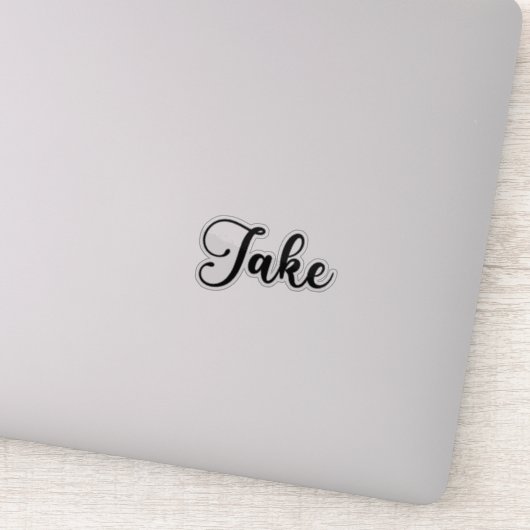Jake Name - handgeschreven kalligrafie Sticker (Detail)
