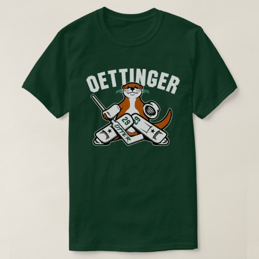 Jake Oettinger Otter TShirt 8 (Design devant)