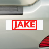 Jake Stamp Bumpersticker (Op auto)