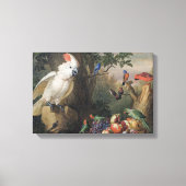 Jakob Bogdani Birds and Fruit in a Landscape Canvas Afdruk (Voorkant)