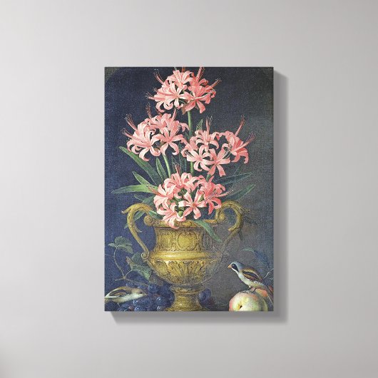 Jakob Bogdani Een bloesvaas Canvas Afdruk (Voorkant)