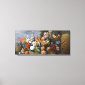 Jakob Bogdani Tulips Peonies and other Flowers in Canvas Afdruk (Voorkant)