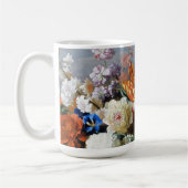 Jakob Bogdani Tulips Peonies en andere bloemen Koffiemok (Links)