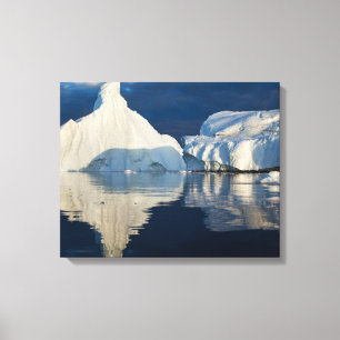 Jakobshavn Gletsjer Disko Baai Ilulissat, Groenlan Canvas Afdruk
