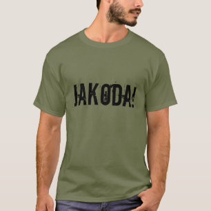 JAKODA ! T-shirt de commando de grève de brun de