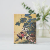 Jakuchu, Cartes postales Art (Debout devant)