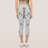 Jakuchu Peacock Feather Capri Leggings – Japanese  (Verso)