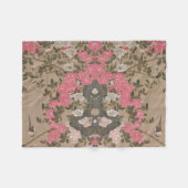 Jakuchu Rose Harmony Fleece Blanket (Voorkant (Horizontaal))