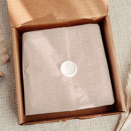 JALAINE Modern Blush Custom Logo Packaging Tissuepapier