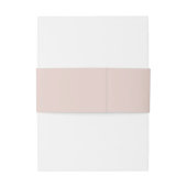 JALAINE Modern Blush Pink Monogram Weddenschap Uitnodigingen Wikkel (Achterkant Voorbeeld)