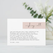 JALAINE Moderne rose pâle carte de bien-être (Debout devant)