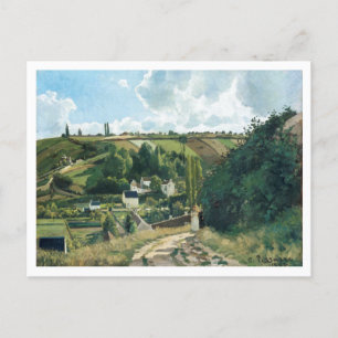 Jalais Hill, Pontoise (1867) by Camille Pissarro Briefkaart