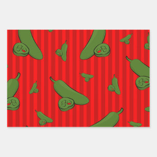 Jalapeno Illustratie Inpakpapier Vel