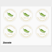 Jalapeno Jelly Étiquette | Blanc (Feuille)
