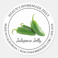 Jalapeno Jelly étiquette moderne