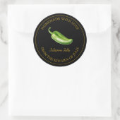 Jalapeno Jelly Étiquette | Noir (Sac)