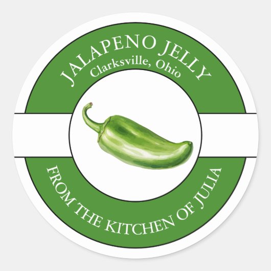 Jalapeno Jelly Label (Voorkant)