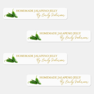 Jalapeno Jelly Thin Étiquette maison