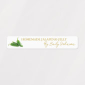 Jalapeno Jelly Thin Étiquette maison (Design 1)