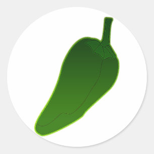 Jalapeno Pepper Ronde Sticker