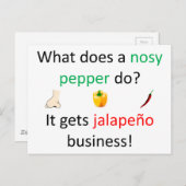Jalapeño redone briefkaart (Voorkant / Achterkant)
