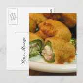 Jalapenos Stompte Food Dinner Cooking Briefkaart (Voorkant / Achterkant)