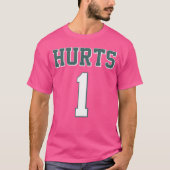 Jalen Hurts 1 Philadelphia Football Fan Jersey T-shirt (Voorkant)