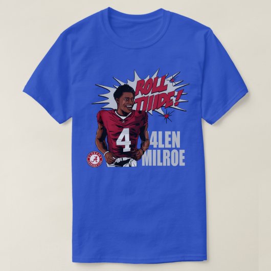 Jalen Milroe Role Tide Alabama T-shirt (Design voorkant)
