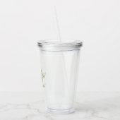 Jalique's Way Cup and straw Acryl Drinkbeker (Links)