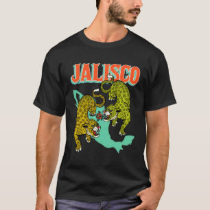 Jalisco Mexico Jaguar Kat Wereld Reizen Mexicaanse T-shirt