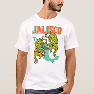 Jalisco, Mexico Jaguars en Roos World Travel Shirt