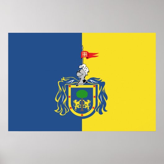 Jalisco (plaatselijk), vlag van Mexico Poster (Voorkant)