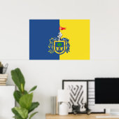 Jalisco (plaatselijk), vlag van Mexico Poster (Thuiskantoor)
