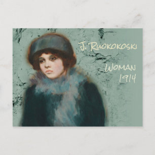 Jalmari Ruokokoski Portrait woman CC0072 Finland Briefkaart