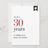 Jalon Anniversaire 30e Carte Anniversaire (Devant)