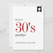 Jalon Anniversaire 30e Carte Anniversaire (Devant)