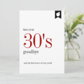 Jalon Anniversaire 30e Carte Anniversaire (Debout devant)