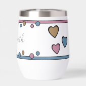 Jalon anniversaire 40e nom brun bleu (Arrière)